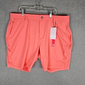 Redvanly Shorts Mens XXL Coral Hanover Golf Performance Stretch 7.5